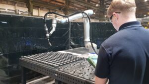 ADM Pressings industrial robot welding investment